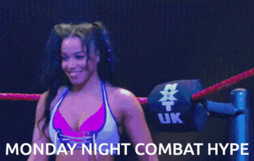 Woman in Wrestling Ring Monday Night Combat Hype