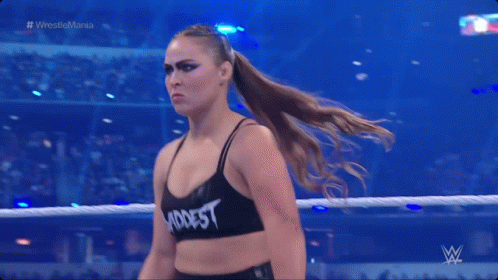 Woman in Wrestling Ring Wearing Baddest Tank Top