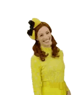 Woman in Yellow Dress and Yellow Hat