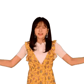 Woman in Yellow Dress Making Funny Face