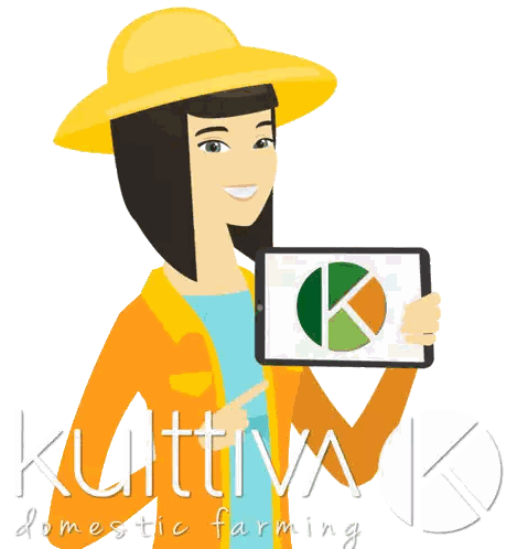 Woman in Yellow Hat Pointing at Tablet