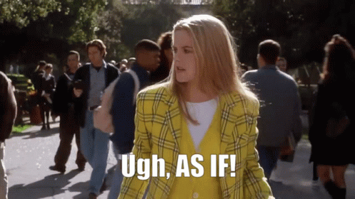 Woman in Yellow Plaid Jacket Saying Ugh in Crowd