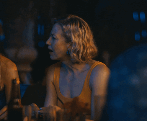 Woman in Yellow Tank Top