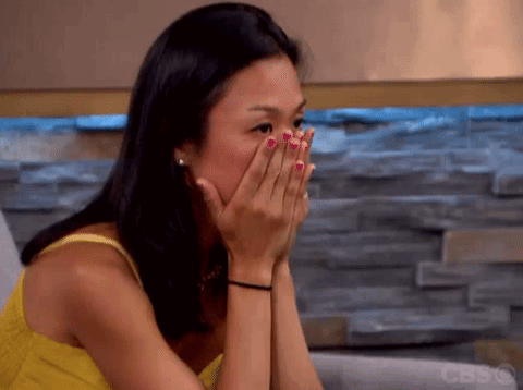Woman In Yellow Tank Top Covering Face GIF