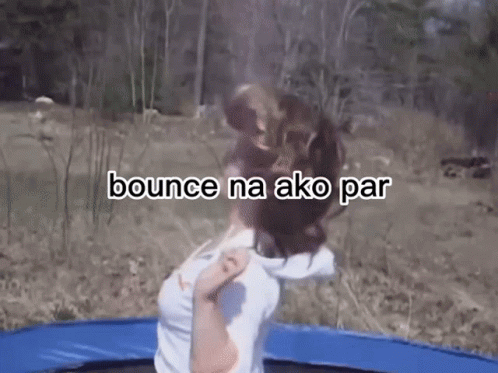 Woman Jumping on Trampoline Bounce Na Ako Par
