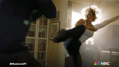 Woman Kicked in Air by Man With NBC