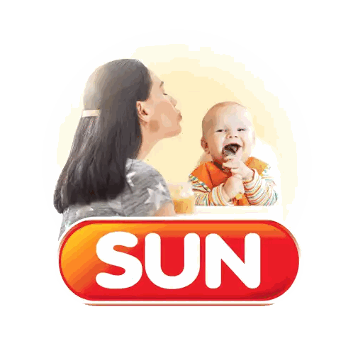 Woman Kissing Baby in High Chair