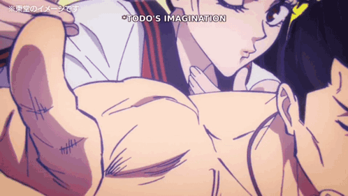 Woman Kissing Man With Todo Imagination