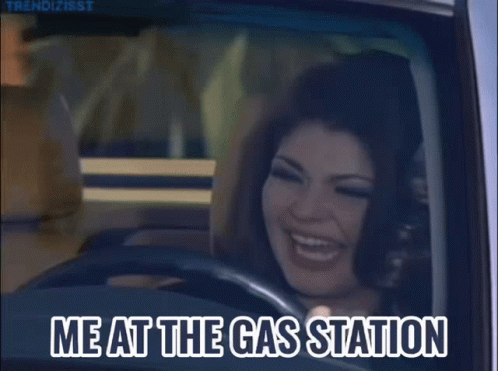 Woman Laughing In Car GIF