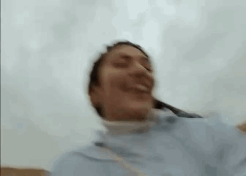 Woman Laughing Making Funny Face Blurry GIF