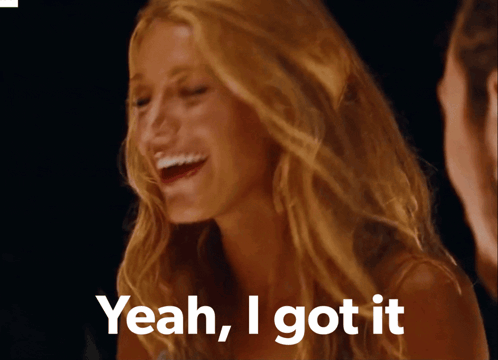 Woman Laughing Saying Yeah I Got It GIF