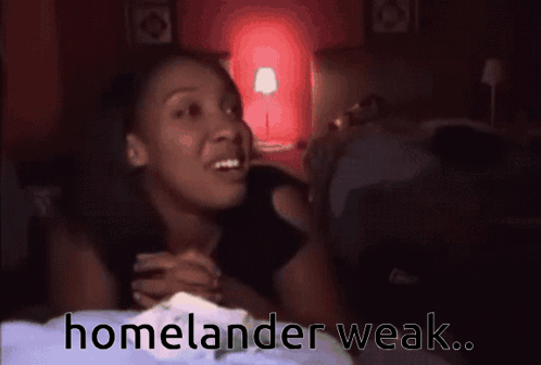 Woman Laying on Bed Homelander Weak