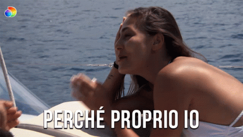 Woman Laying On Boat Perche Proprio Io GIF