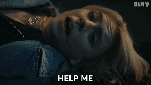 Woman Laying on Ground Bleeding Saying Help Me