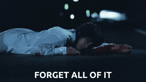 Woman Laying On Ground Saying Forget All Of It GIF