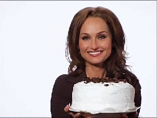 Woman Licking Cake GIF