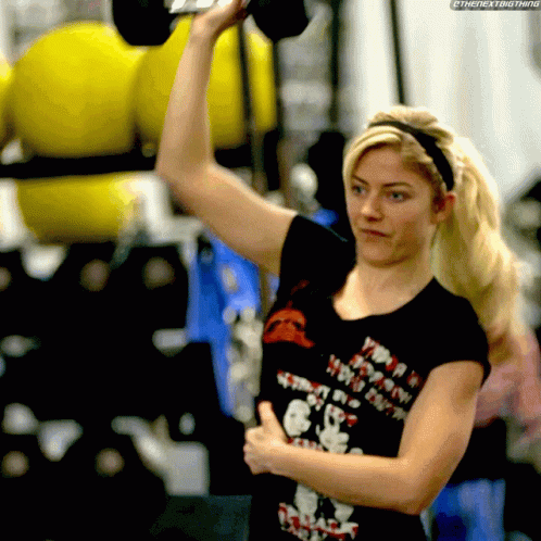 Woman Lifting Dumbbell Your In Your Own GIF