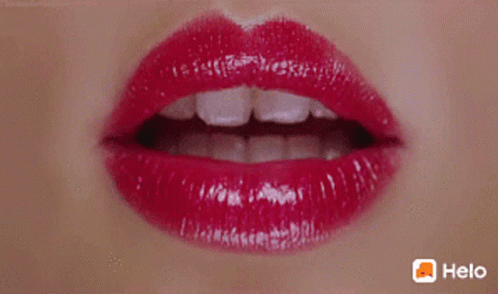 Woman Lips Red Lipstick Helo Logo