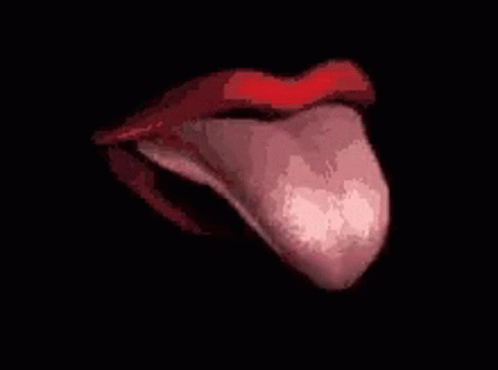 Woman Lips With Tongue Out