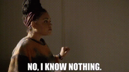 Woman Looking Away I Know Nothing GIF