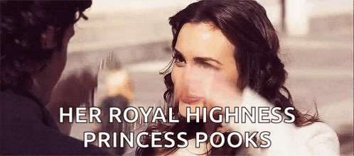 Woman Looking Man Text Her Royal Highness Princess Pooks