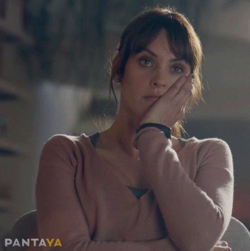 Woman Looking Unamused GIF