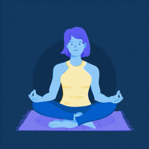 Woman Lotus Pose Eyes Closed