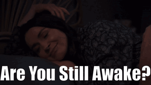Woman Lying in Bed Are You Still Awake