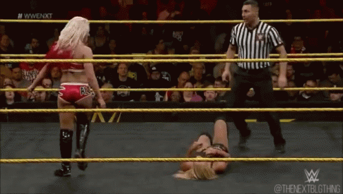 Woman Lying in Wrestling Ring