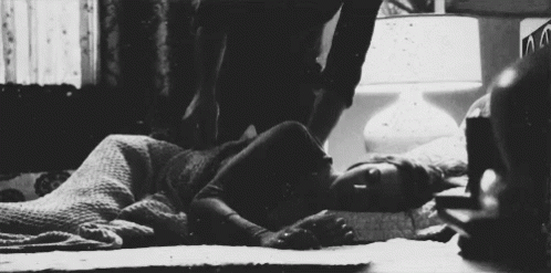 Woman Lying on Bed