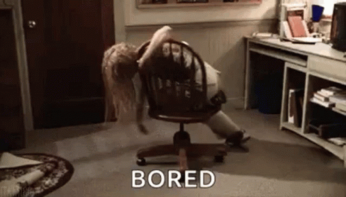 Woman Lying on Chair Bored