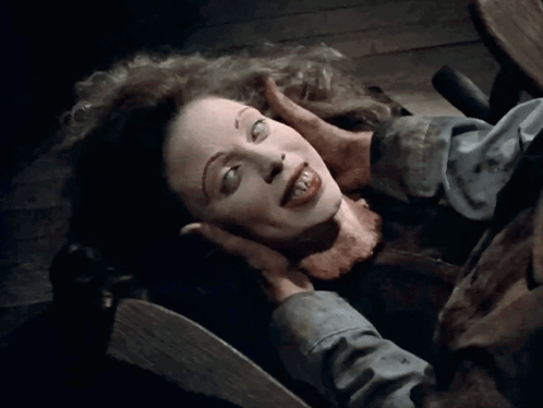 Woman Lying on Ground with Hello