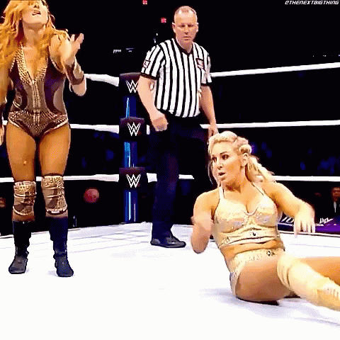 Woman Lying on Wrestling Ring