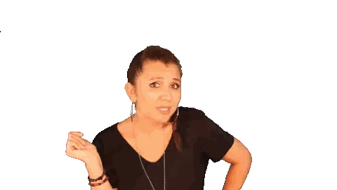 Woman Making Face in Black Shirt