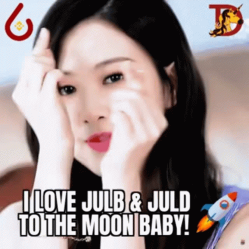 Woman Making Face Says I Love Julb & Juld to the Moon Baby