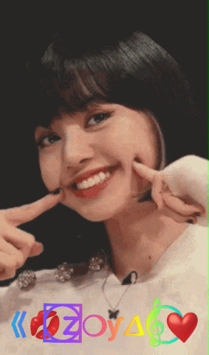 Woman Making Face With Fingers and Heart