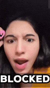 Woman Making Funny Face Blocked