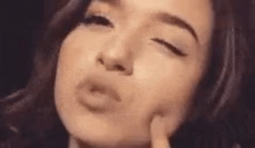 Woman Making Funny Face Close Up