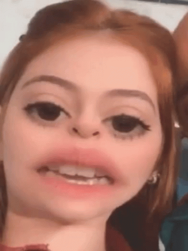 Woman Making Funny Face Mouth Open GIF