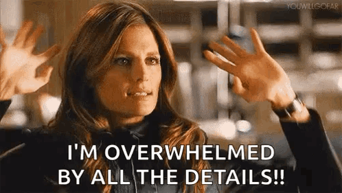 Woman Making Funny Face Saying Overwhelmed GIF
