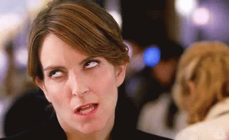 Woman Making Funny Face With Eyes Closed And Mouth Open GIF