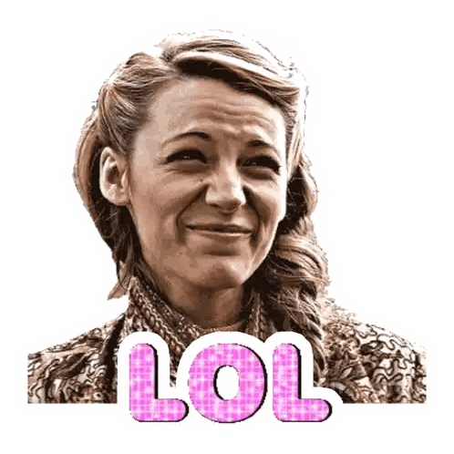 Woman Making Funny Face With Pink LOL
