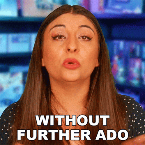 Woman Making Funny Face Without Further Ado GIF