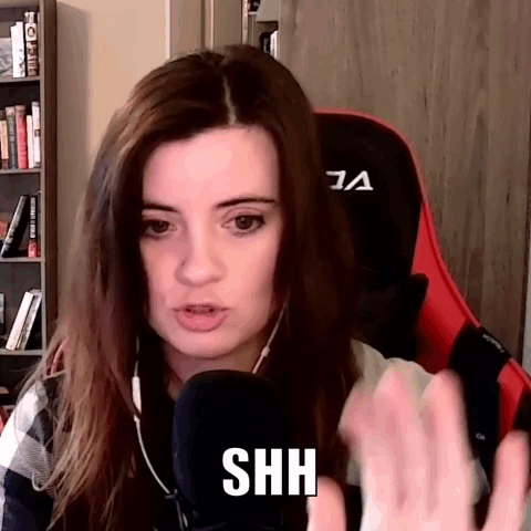Woman Making Shh Gesture