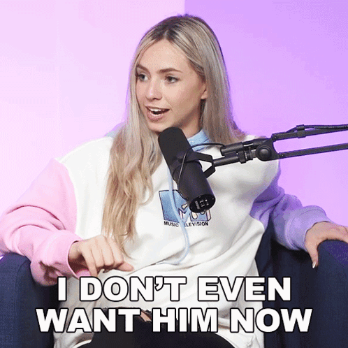 Woman Microphone I Don't Even Want Him Now
