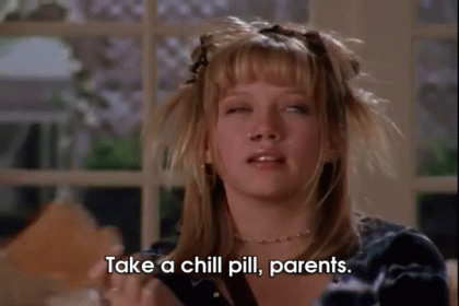 Woman Mirror Says Take a Chill Pill Parents