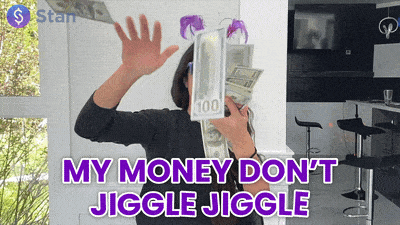 Woman Money Don't Jiggle It Folded GIF