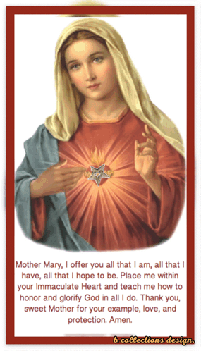 Woman Mother Mary I Offer You All That I Am