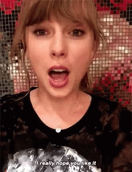 Woman Mouth Open Saying Really Hope You Like It