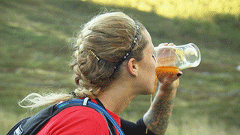 Woman Nasty Drinks GIF